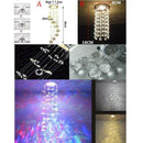 Modern crystal led downlight – living room teardrop ceiling lamp by Decorbites