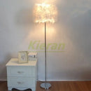 GobekUsa Crystal LED Feather Floor Lamp for Modern Nordic Living Room Decor