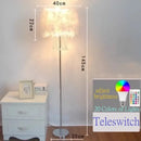 GobekUsa Crystal LED Feather Floor Lamp for Modern Nordic Living Room Decor