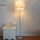 GobekUsa Crystal LED Feather Floor Lamp for Modern Nordic Living Room Decor