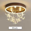 GobekUsa Kids' Modern Crystal LED Chandelier Ceiling Lamp, Bedroom Lighting Fixture