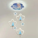 GobekUsa Kids' Modern Crystal LED Chandelier Ceiling Lamp, Bedroom Lighting Fixture