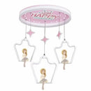 GobekUsa Kids' Modern Crystal LED Chandelier Ceiling Lamp, Bedroom Lighting Fixture