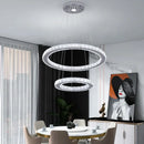 GobekUsa Crystal LED Pendant Chandelier, Modern Nordic Ceiling Lamp for Living and Dining Room