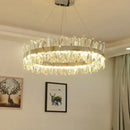 GobekUsa Crystal LED Ring Chandelier for Luxury Decor & Lighting