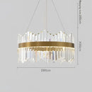 GobekUsa Crystal LED Ring Chandelier for Luxury Decor & Lighting