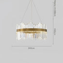 GobekUsa Crystal LED Ring Chandelier for Luxury Decor & Lighting