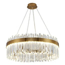 GobekUsa Crystal LED Ring Chandelier for Luxury Decor & Lighting