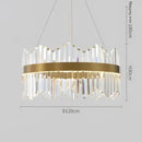 GobekUsa Crystal LED Ring Chandelier for Luxury Decor & Lighting