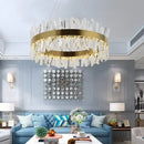 GobekUsa Crystal LED Ring Chandelier for Luxury Decor & Lighting