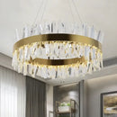 GobekUsa Crystal LED Ring Chandelier for Luxury Decor & Lighting