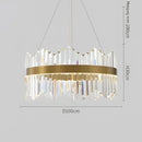 GobekUsa Crystal LED Ring Chandelier for Luxury Decor & Lighting