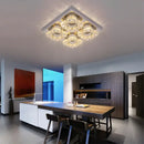 GobekUsa Crystal LED Ceiling Chandelier: Elegant 3-Side Nordic Indoor Light for Living Room