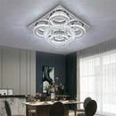 GobekUsa Crystal LED Ceiling Chandelier: Elegant 3-Side Nordic Indoor Light for Living Room