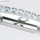 GobekUsa Modern Crystal LED Vanity Wall Light for Bathrooms - Arched Sconce Fixture