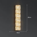GobekUsa Crystal LED Wall Lamp for Living Room Aisle Bedroom Staircase Decoration
