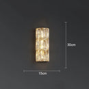 GobekUsa Crystal LED Wall Lamp for Living Room Aisle Bedroom Staircase Decoration