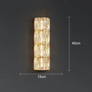 GobekUsa Crystal LED Wall Lamp for Living Room Aisle Bedroom Staircase Decoration