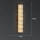 GobekUsa Crystal LED Wall Lamp for Living Room Aisle Bedroom Staircase Decoration