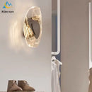GobekUsa Crystal LED Wall Lamp Modern Glass Wall Light for Living Room, Bedroom, Bathroom