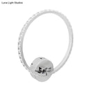 GobekUsa Translucent Crystal Sconce Light - Modern LED Wall Lighting Fixture | Chrome Finish | 6"/8"/10" H
