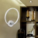GobekUsa Translucent Crystal Sconce Light - Modern LED Wall Lighting Fixture | Chrome Finish | 6"/8"/10" H