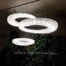 GobekUsa Crystal Oval Chandelier with LED Lights for Modern Luxury Living Spaces