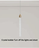 GobekUsa Modern Crystal Pendant Light with Gold Fixtures - Home Decor