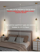 GobekUsa Modern Crystal Pendant Light with Gold Fixtures - Home Decor