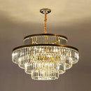GobekUsa Modern Crystal Prism Pendant Light for Living Room