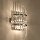 GobekUsa Modern Crystal Prism Sconce Lighting - 3 Lights - Chrome/Gold Finish - Living Room Wall Mounted Lamp