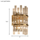 GobekUsa Modern Crystal Prism Sconce Lighting - 3 Lights - Chrome/Gold Finish - Living Room Wall Mounted Lamp