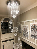 GobekUsa Modern Crystal Raindrop Chandelier - 13 Lights