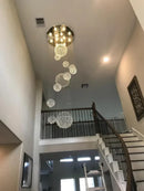 GobekUsa Modern Crystal Raindrop Chandelier - 13 Lights