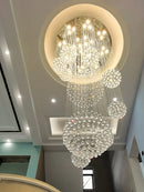GobekUsa Modern Crystal Raindrop Chandelier - 13 Lights