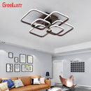 GobekUsa Acrylic Ceiling Lights Modern Chandelier LED Lamps Dining Living Room Bedroom Decor