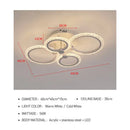 GobekUsa Acrylic Ceiling Lights Modern Chandelier LED Lamps Dining Living Room Bedroom Decor