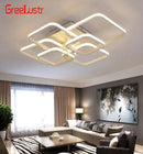 GobekUsa Acrylic Ceiling Lights Modern Chandelier LED Lamps Dining Living Room Bedroom Decor