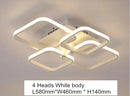 GobekUsa Acrylic Ceiling Lights Modern Chandelier LED Lamps Dining Living Room Bedroom Decor