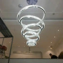 GobekUsa Crystal Ring LED Chandelier: Luxury Modern Ceiling Lighting for Stair, Dining, Bedroom.