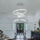 GobekUsa Crystal Rings LED Chandelier Pendant Light Fixture
