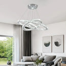 GobekUsa Crystal Rings LED Chandelier Pendant Light Fixture