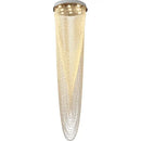 GobekUsa Crystal Rotating Chandelier for Duplex Villa Living Room, Modern Loft Design
