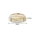 GobekUsa Crystal Round Ceiling Lamp for Modern Minimalist Indoor Lighting décor