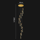 Modern Crystal Staircase Chandelier Pendant Light