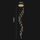Modern Crystal Staircase Chandelier Pendant Light