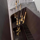 Modern Crystal Staircase Chandelier Pendant Light