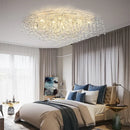 GobekUsa Crystal Teardrop Gold Ceiling Chandelier for Elegant Living Room Bedroom Dining Kitchen