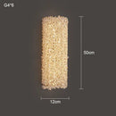 GobekUsa Crystal Wall Lamp: Modern Minimalist Master Bedroom Lighting