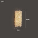 GobekUsa Crystal Wall Lamp: Modern Minimalist Master Bedroom Lighting